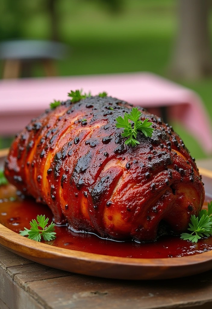 23 Simple Smoked Ham Recipes That'll Make You the Dinner MVP! - 8. Smoky BBQ Glazed Ham