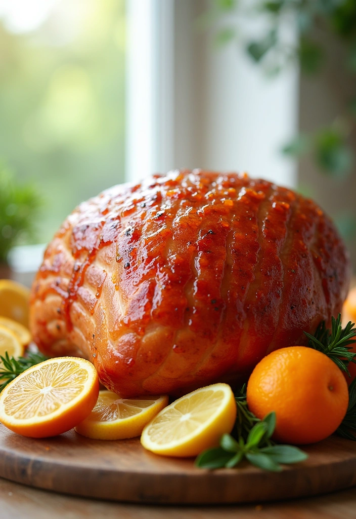 23 Simple Smoked Ham Recipes That'll Make You the Dinner MVP! - 9. Citrus-Glazed Smoked Ham