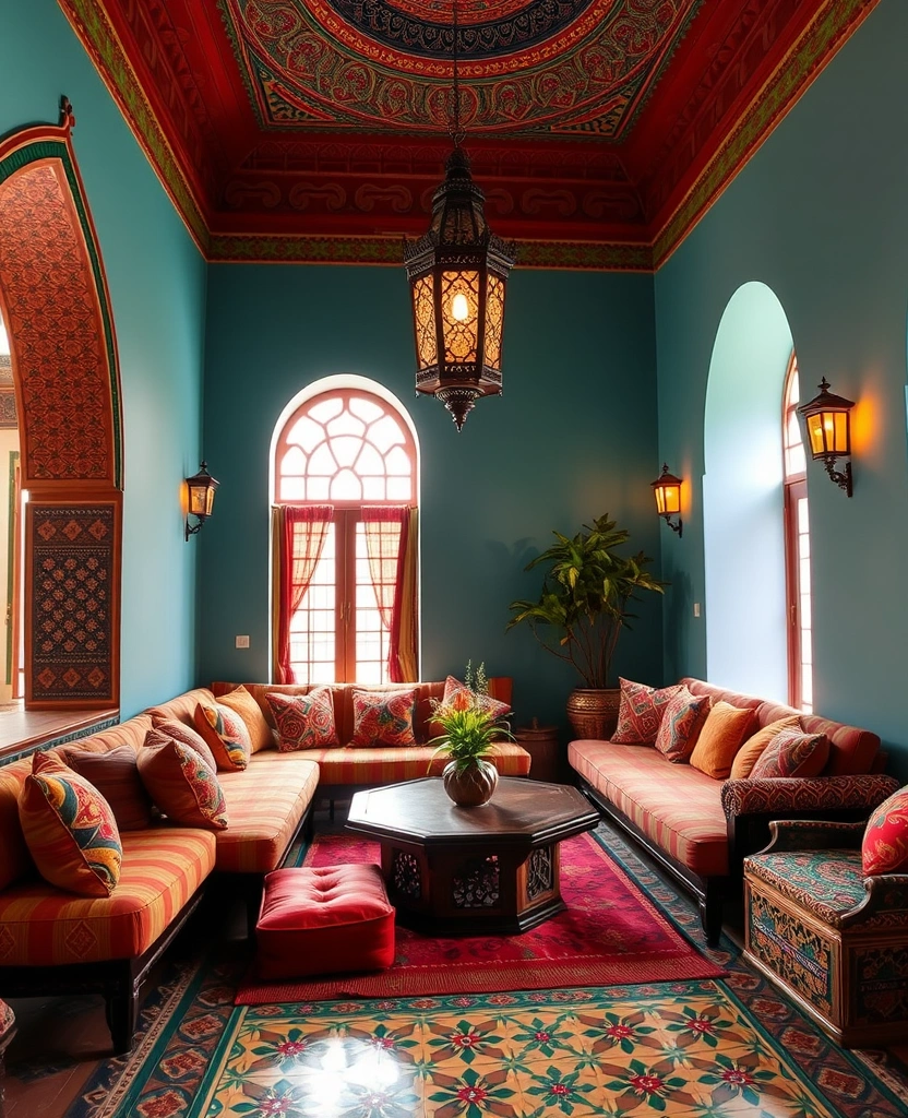 28 Vibrant Living Room Styles That Will Ignite Your Creativity! - 23. Moroccan Oasis