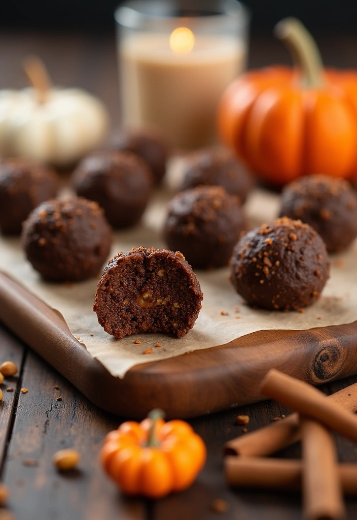 24 Chocolate Quinoa Bites That Will Make You Forget About Regular Desserts! - 10. Pumpkin Spice Chocolate Quinoa Bites