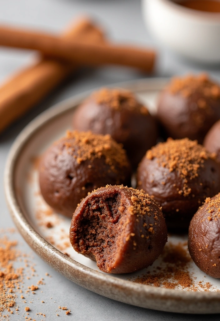 24 Chocolate Quinoa Bites That Will Make You Forget About Regular Desserts! - 12. Cinnamon Roll Chocolate Quinoa Bites