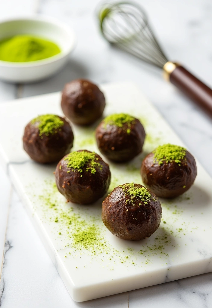 24 Chocolate Quinoa Bites That Will Make You Forget About Regular Desserts! - 4. Matcha Chocolate Quinoa Bites