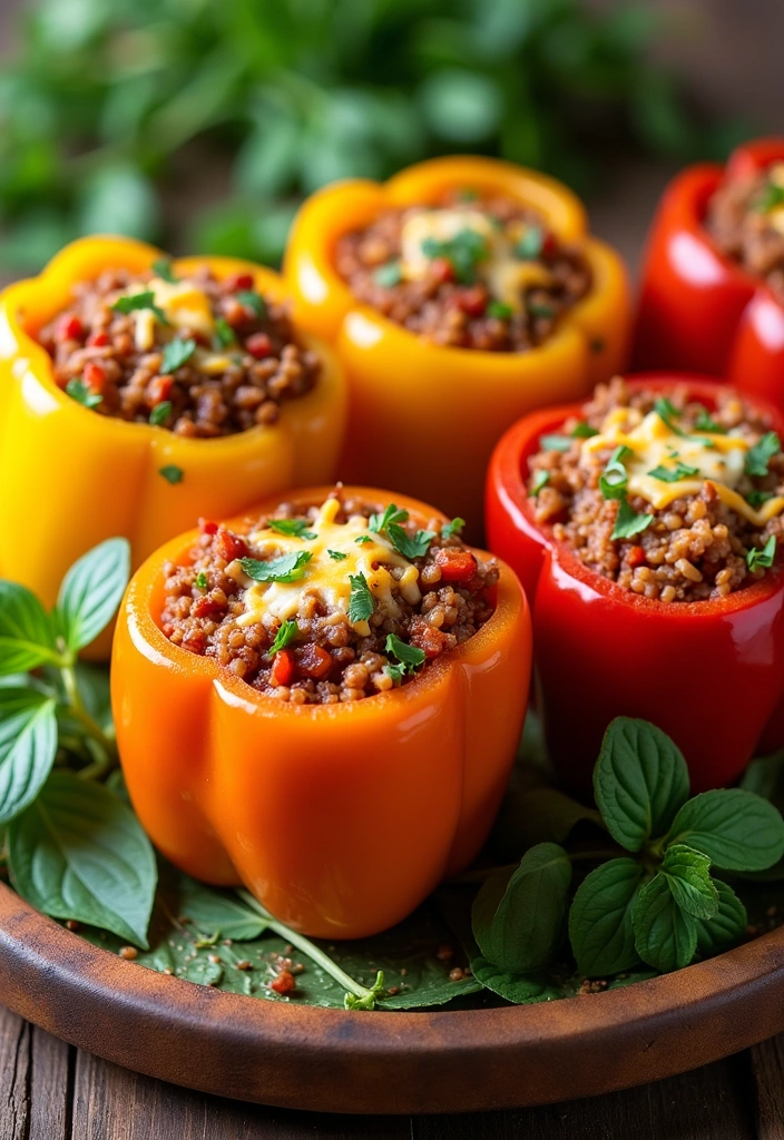 24 Comfort Food Recipes That Will Make You Feel Like a Kid Again! - 13. Stuffed Bell Peppers