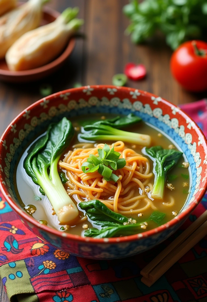 24 Easy Japanese Miso Soup Recipes That Will Warm Your Heart! - 11. Miso Soup with Bok Choy and Noodles