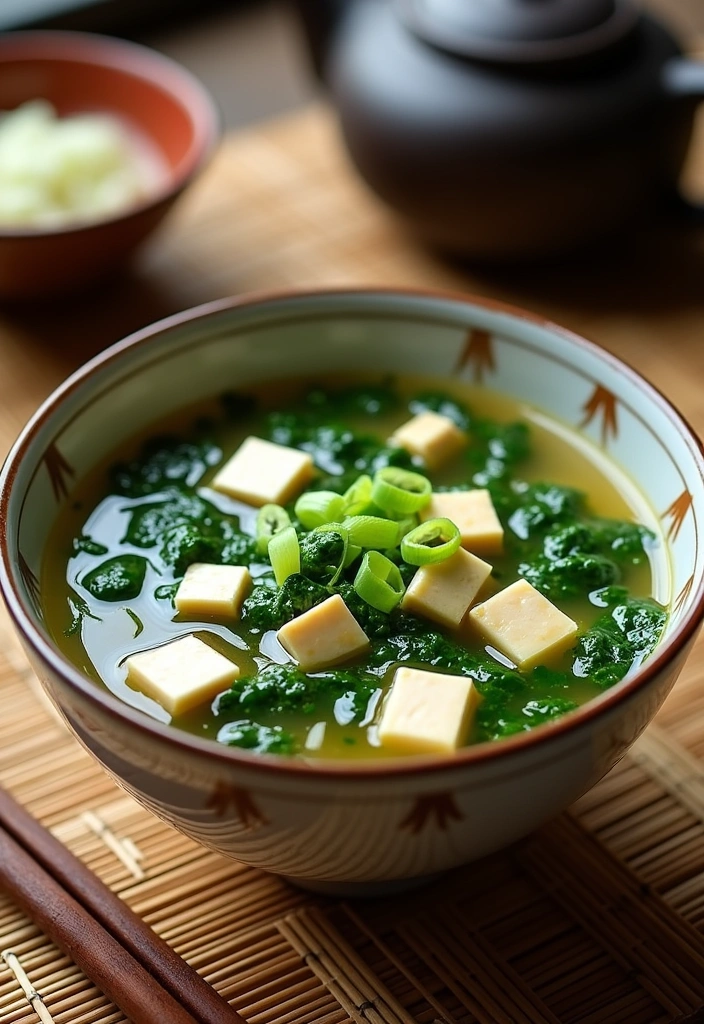 24 Easy Japanese Miso Soup Recipes That Will Warm Your Heart! - 4. Tofu and Spinach Miso Soup