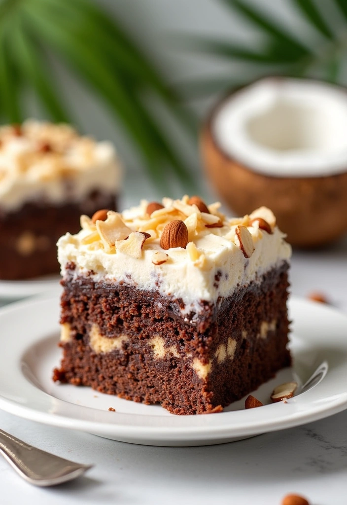 24 Irresistible Poke Cake Recipes That Will Make Your Taste Buds Dance! - 13. Almond Joy Poke Cake