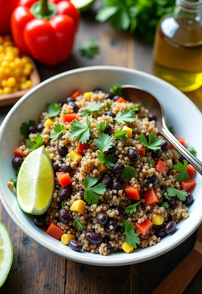 24 Original Recipes That Will Make Healthy Eating a Breeze (You Won't Believe #7!) - 1. Quinoa & Black Bean Salad