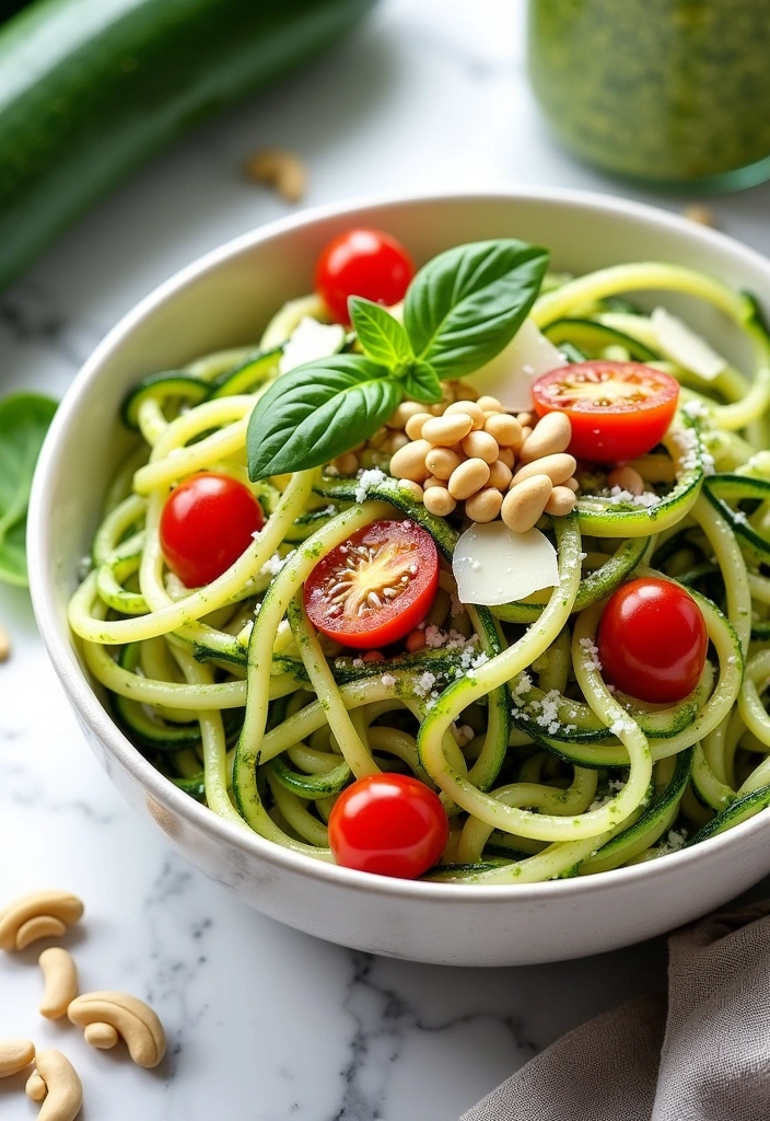 24 Original Recipes That Will Make Healthy Eating a Breeze (You Won't Believe #7!) - 2. Zucchini Noodles with Pesto