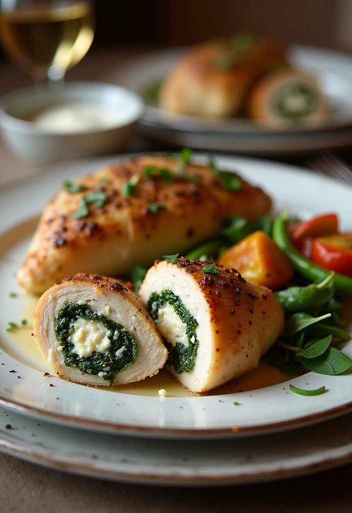 24 Original Recipes That Will Make Healthy Eating a Breeze (You Won't Believe #7!) - 5. Spinach & Feta Stuffed Chicken