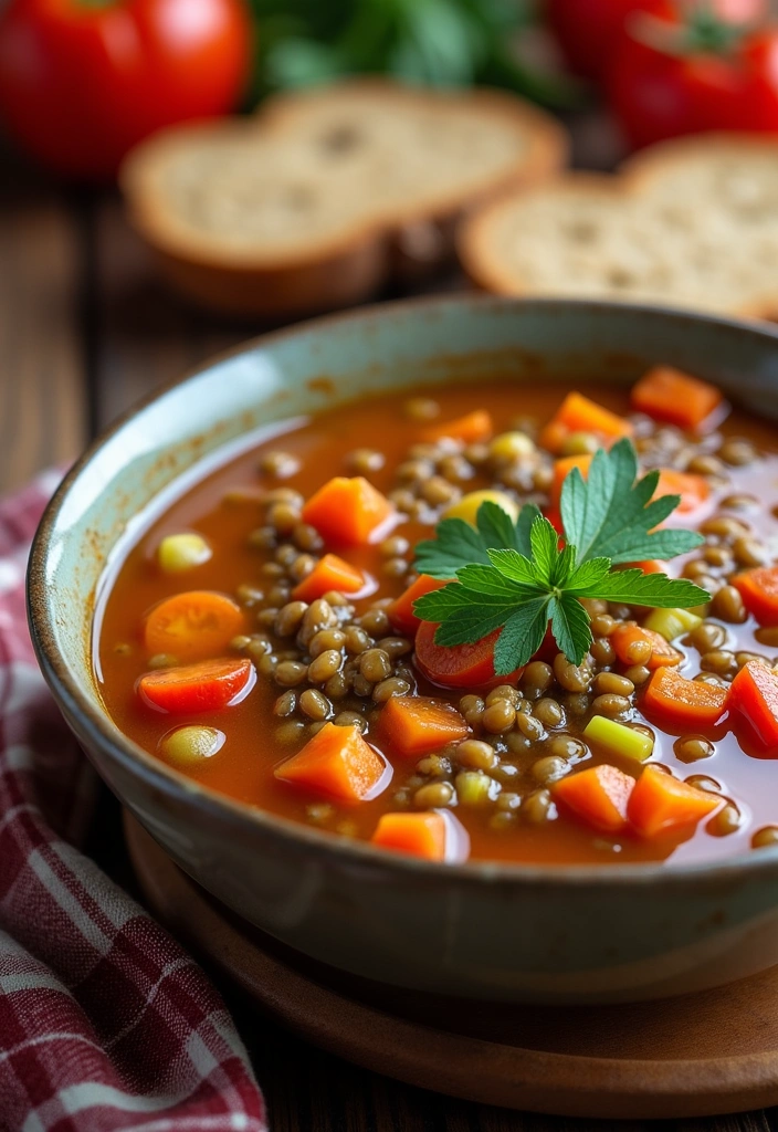 24 Original Recipes That Will Make Healthy Eating a Breeze (You Won't Believe #7!) - 9. Lentil & Vegetable Soup