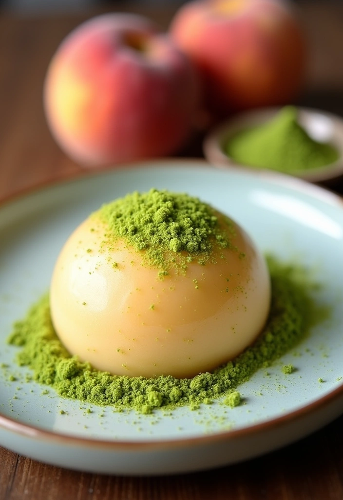 24 Whole Peach Mochi Recipes That'll Make You Scream 'YUM!' - 4. Peach Mochi with Matcha