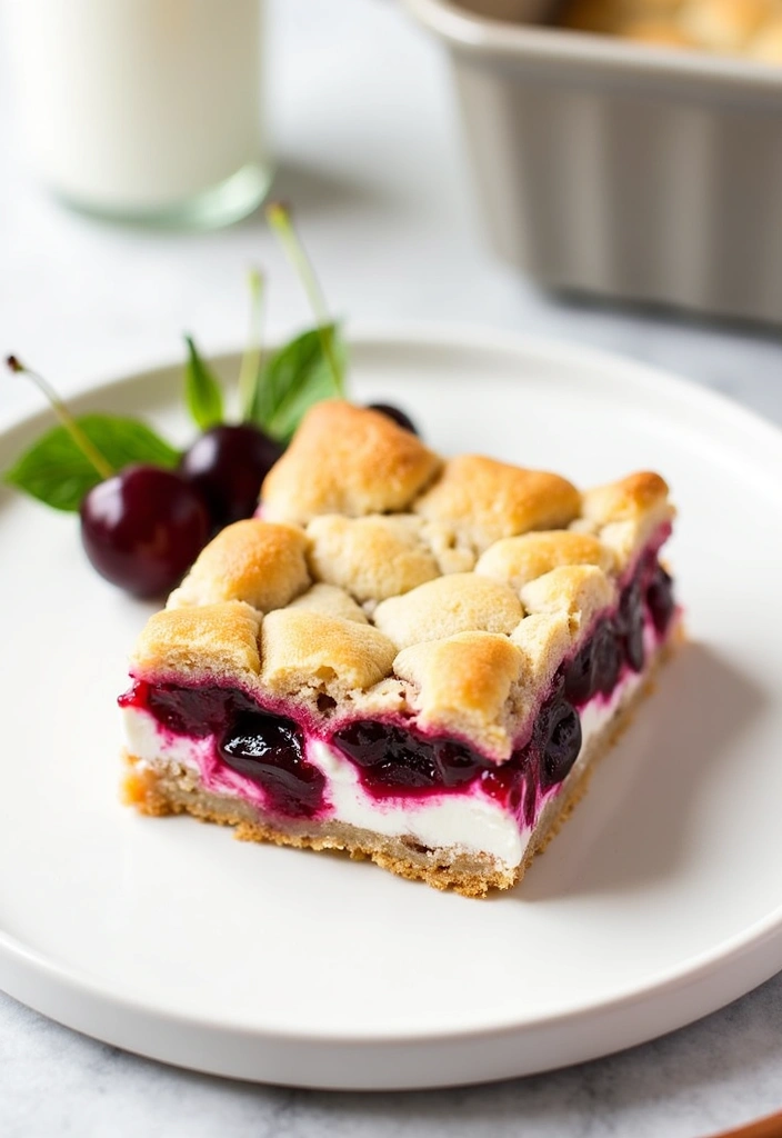 25 Cherry Pie Bars Recipes That Will Make Your Taste Buds Dance! - 15. Cherry Pie Bars with Greek Yogurt