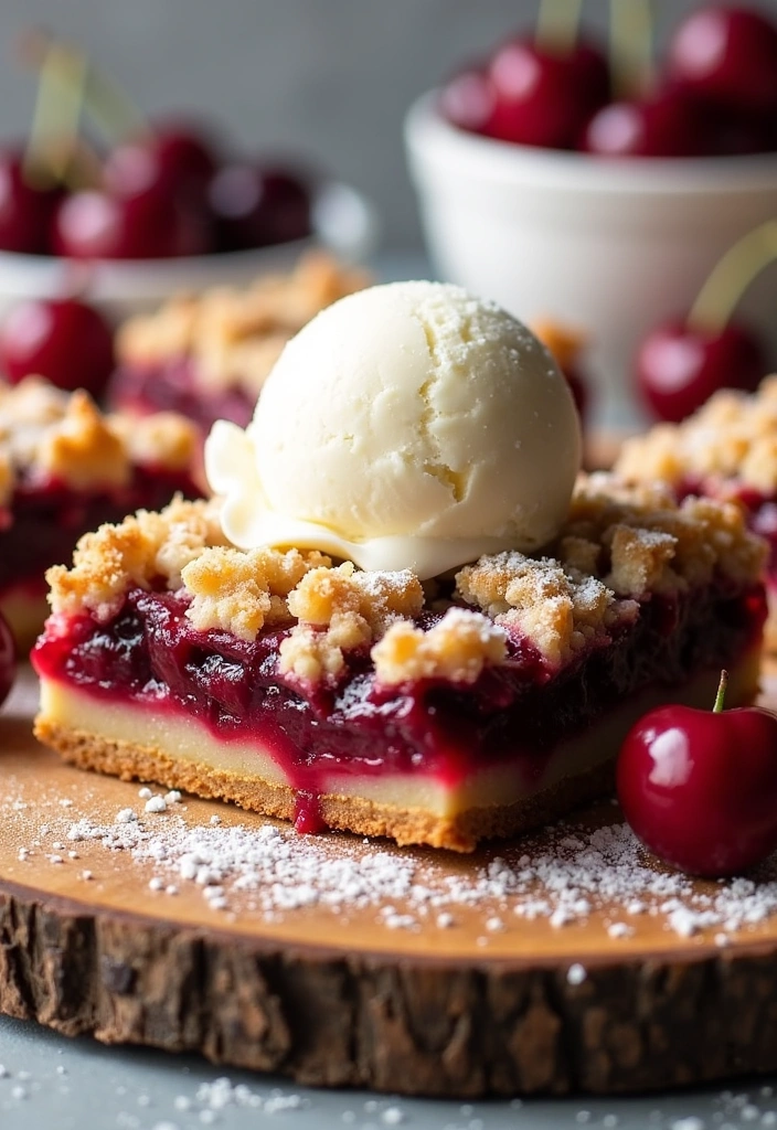 25 Cherry Pie Bars Recipes That Will Make Your Taste Buds Dance! - 8. Cherry Pie Bars with Streusel Topping