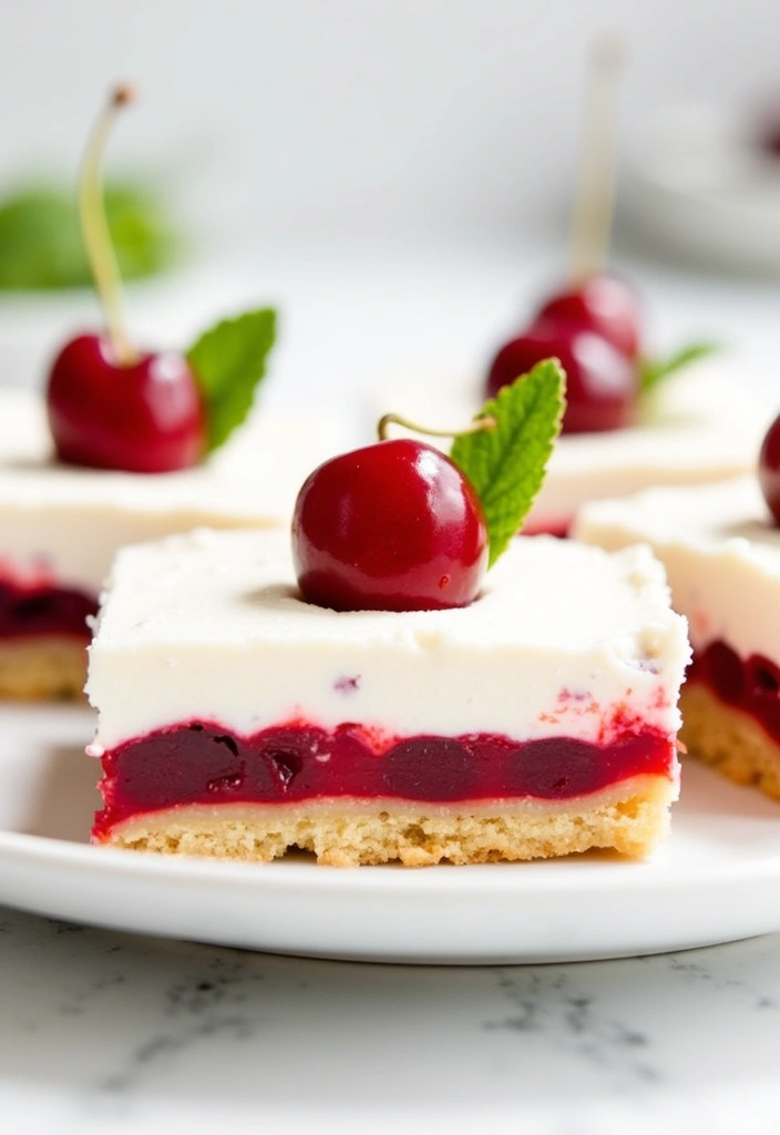 25 Cherry Pie Bars Recipes That Will Make Your Taste Buds Dance! - 9. No-Bake Cherry Pie Bars