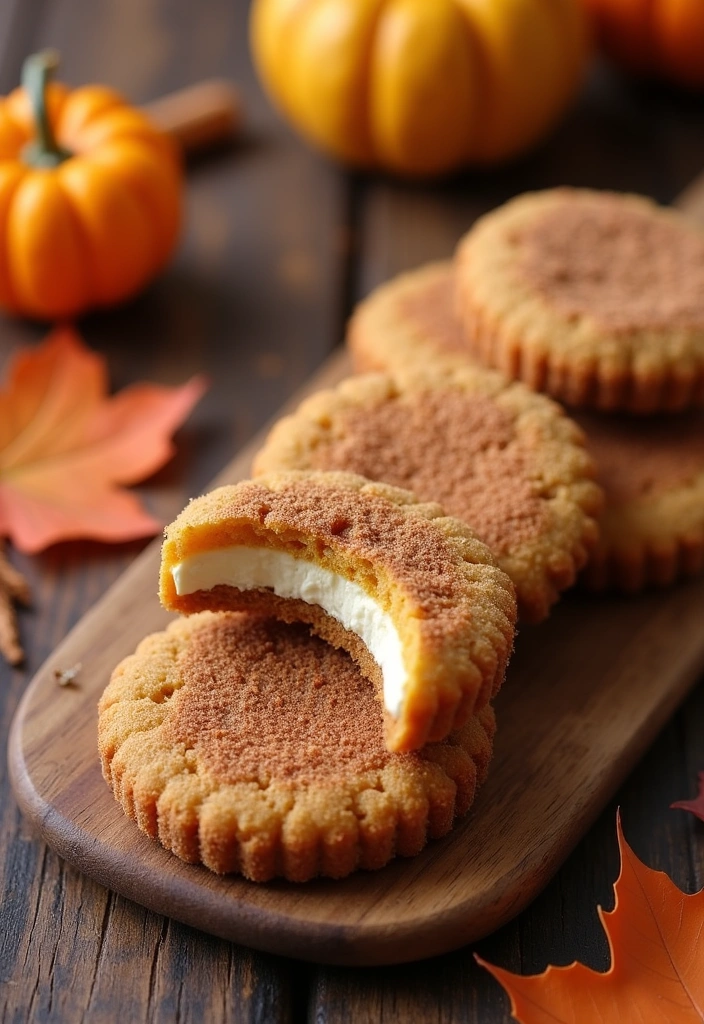 25 Churro Cheesecake Donut Cookies Recipes That Will Blow Your Mind! - 3. Pumpkin Spice Churro Cheesecake Cookies