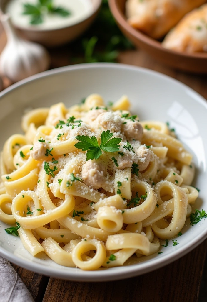 25 Easy Sunday Dinner Ideas That Will Make Your Family Say 'Wow!' - 1. Creamy Garlic Chicken Pasta