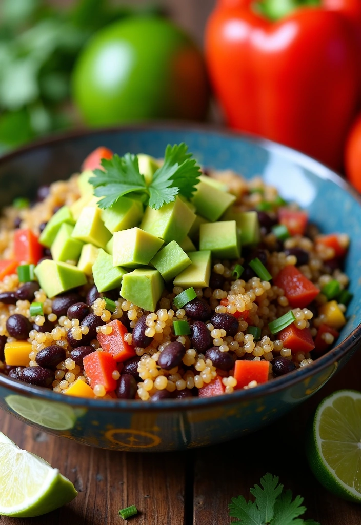 25 Easy Sunday Dinner Ideas That Will Make Your Family Say 'Wow!' - 14. Quinoa and Black Bean Bowl