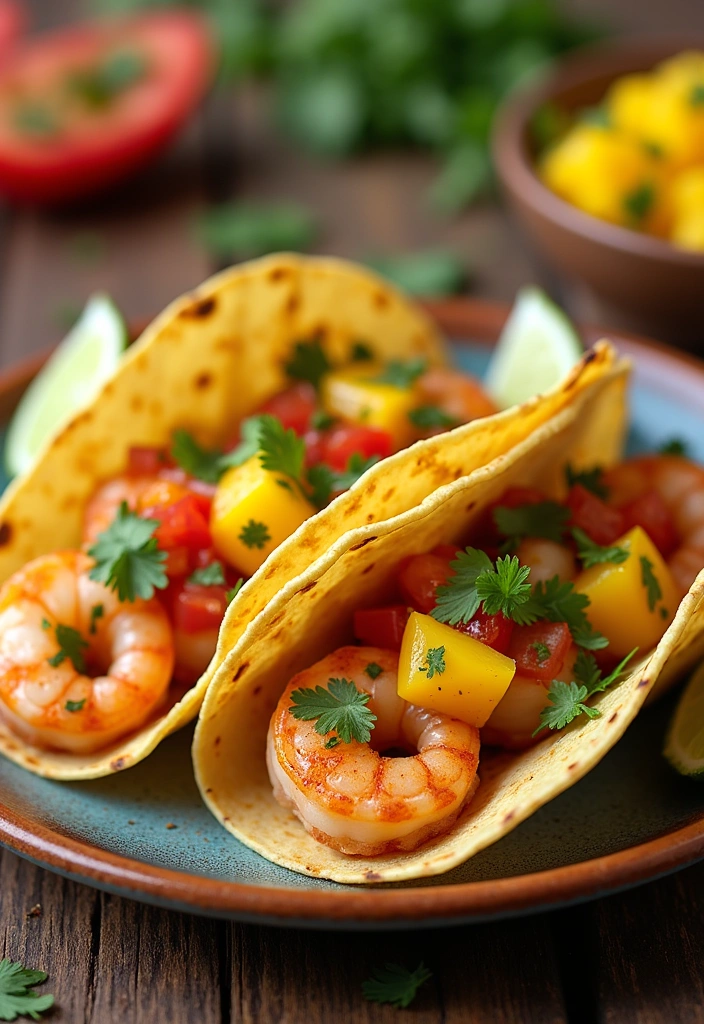 25 Easy Sunday Dinner Ideas That Will Make Your Family Say 'Wow!' - 8. Shrimp Tacos with Mango Salsa