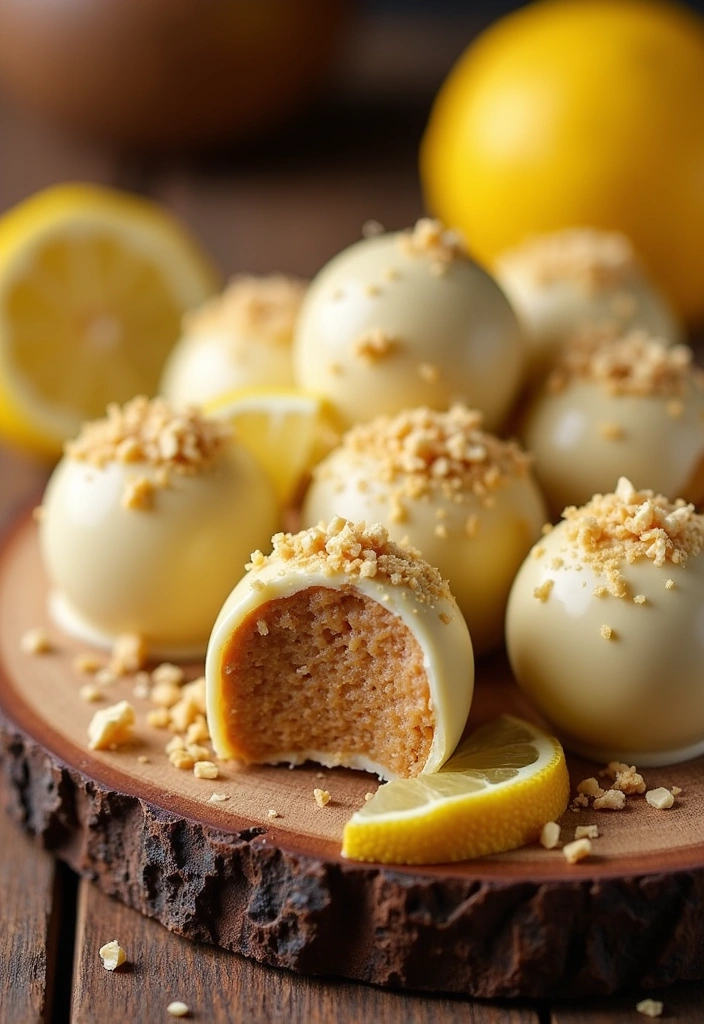 25 Easy White Chocolate Lemon Truffles That Will Make You the Dessert Hero! - Peanut Butter Lemon White Chocolate Truffles