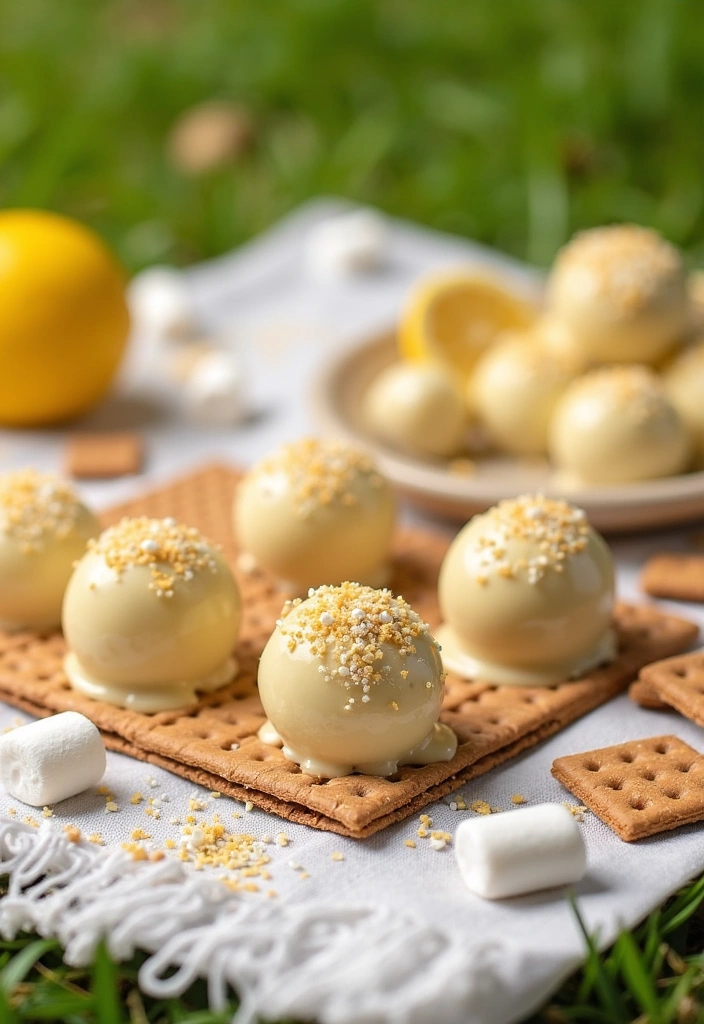 25 Easy White Chocolate Lemon Truffles That Will Make You the Dessert Hero! - S'mores Lemon White Chocolate Truffles