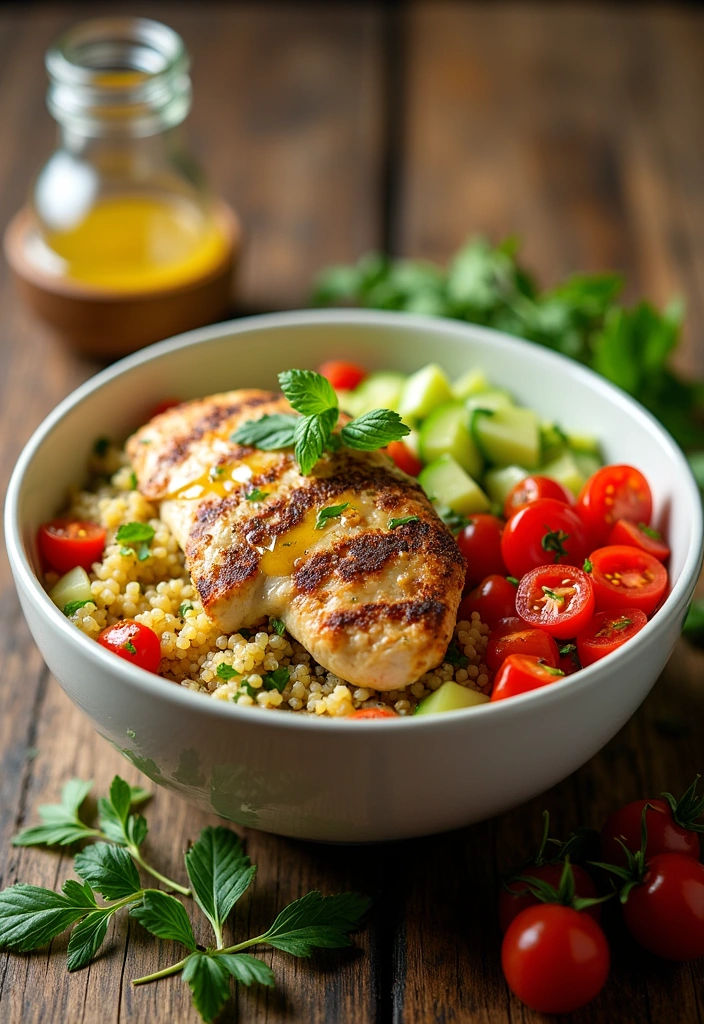 25 High Protein Lunch Ideas That Will Fuel Your Day (You Won't Believe #12!) - 1. Grilled Chicken Quinoa Salad