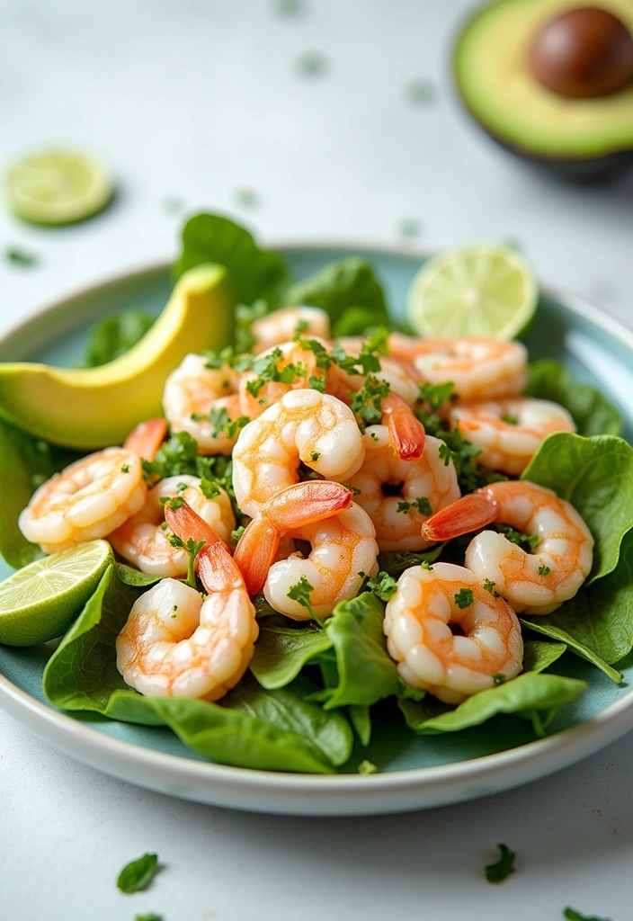 25 High Protein Lunch Ideas That Will Fuel Your Day (You Won't Believe #12!) - 13. Shrimp and Avocado Salad