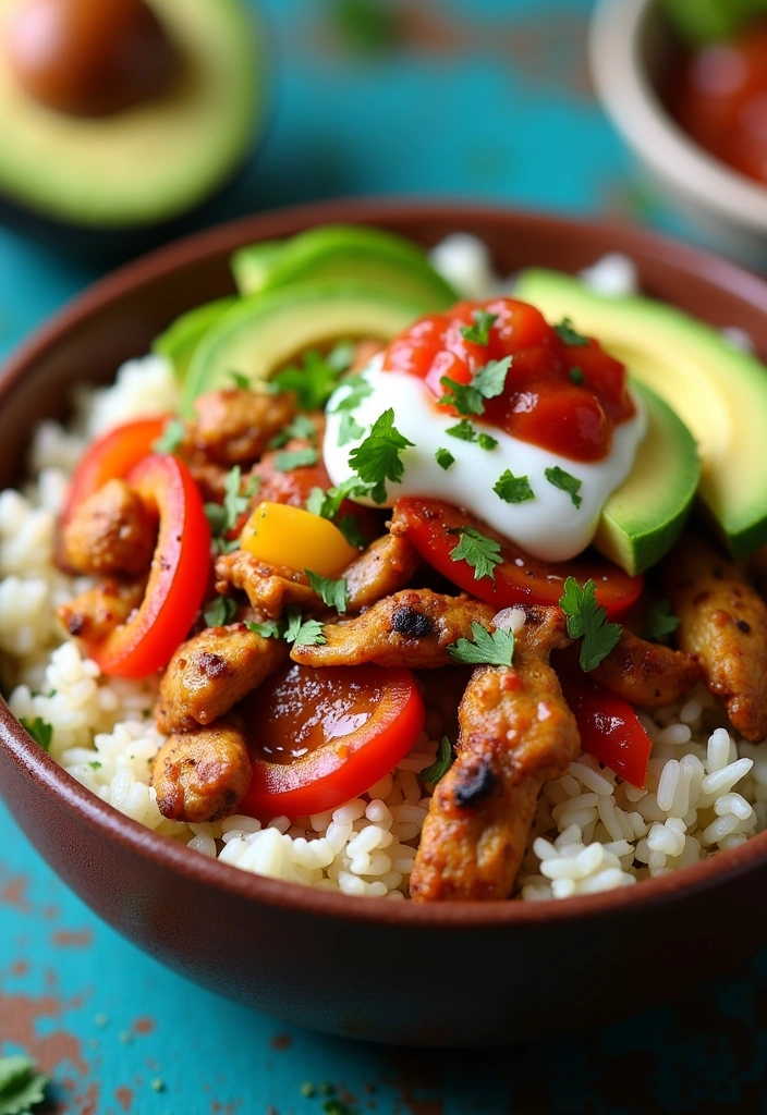 25 High Protein Lunch Ideas That Will Fuel Your Day (You Won't Believe #12!) - 14. Chicken Fajita Bowls