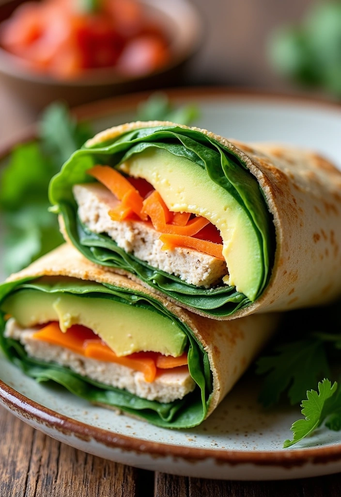 25 High Protein Lunch Ideas That Will Fuel Your Day (You Won't Believe #12!) - 2. Turkey and Avocado Wrap