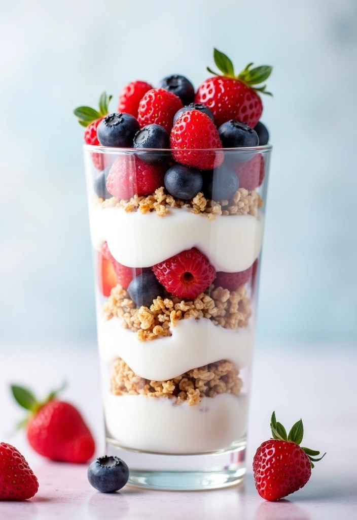 25 High Protein Lunch Ideas That Will Fuel Your Day (You Won't Believe #12!) - 4. Greek Yogurt and Berry Parfait