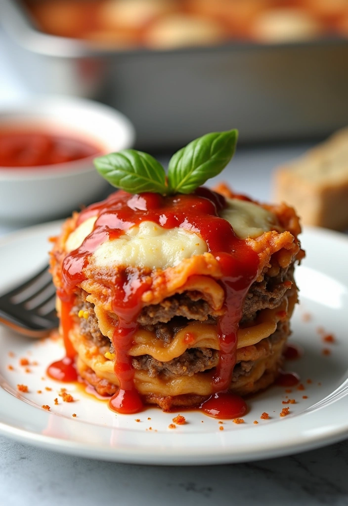 25 Lasagna Cupcakes Recipes That Will Blow Your Mind (You Won't Believe #12!) - 1. Classic Meat Lasagna Cupcakes