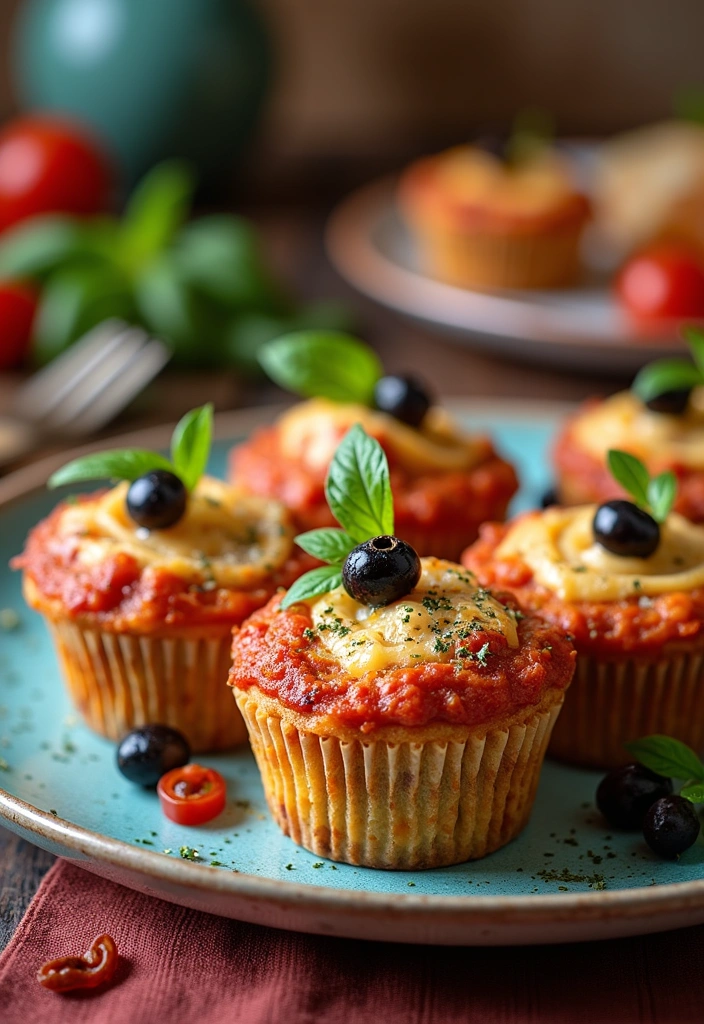 25 Lasagna Cupcakes Recipes That Will Blow Your Mind (You Won't Believe #12!) - 10. Mediterranean Lasagna Cupcakes