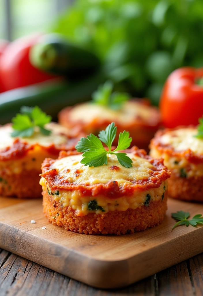 25 Lasagna Cupcakes Recipes That Will Blow Your Mind (You Won't Believe #12!) - 2. Veggie Lovers Lasagna Cupcakes