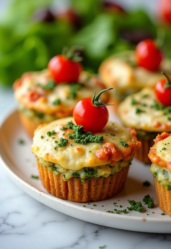 25 Lasagna Cupcakes Recipes That Will Blow Your Mind (You Won't Believe #12!) - 4. Pesto Chicken Lasagna Cupcakes