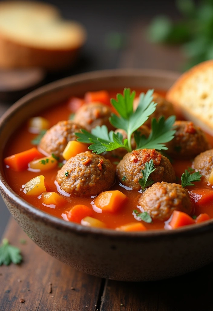 25 Meatball Dinner Recipes That Will Make Tonight's Dinner a Breeze! - 13. Meatball Soup