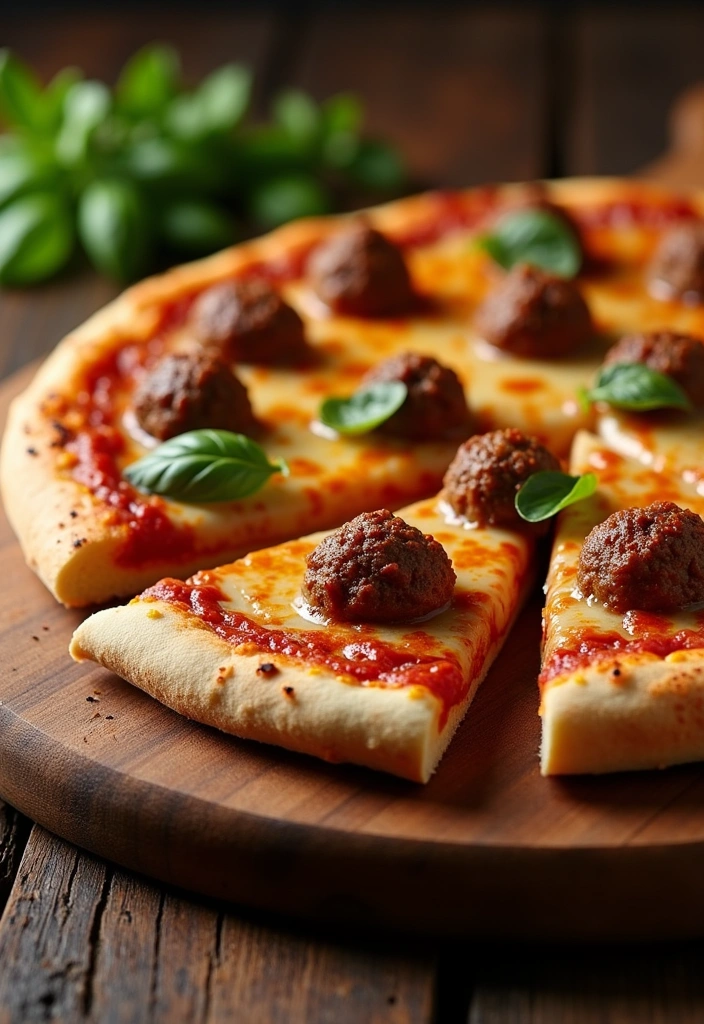 25 Meatball Dinner Recipes That Will Make Tonight's Dinner a Breeze! - 15. Meatball Pizza