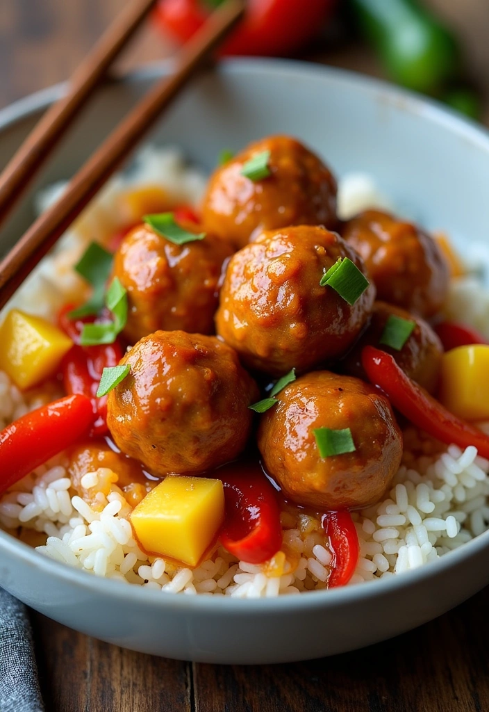 25 Meatball Dinner Recipes That Will Make Tonight's Dinner a Breeze! - 2. Sweet and Sour Meatballs