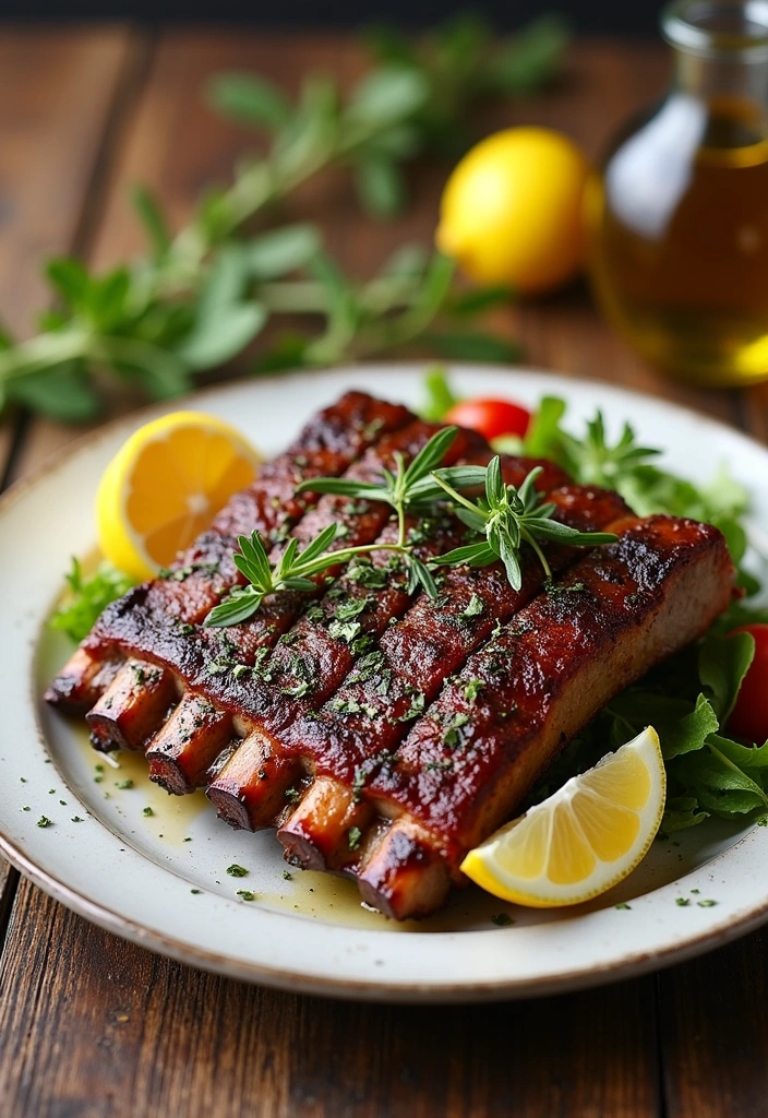 25 Mouthwatering Ninja Foodi Baby Back Ribs Recipes You Must Try! - 10. Mediterranean Herb Ribs