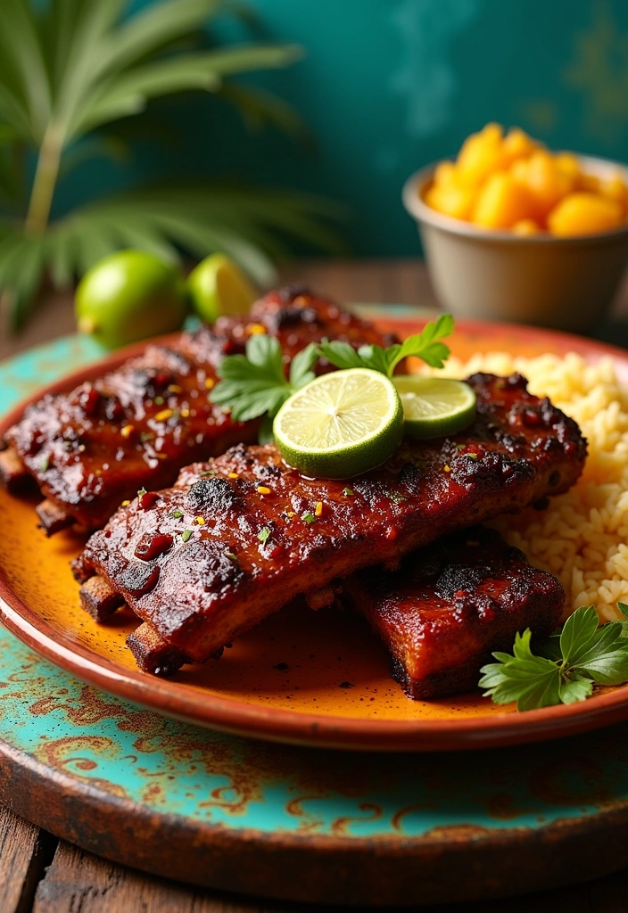 25 Mouthwatering Ninja Foodi Baby Back Ribs Recipes You Must Try! - 14. Caribbean Jerk Ribs