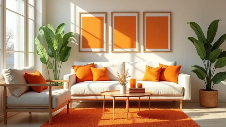 25 Orange Living Room Decor Ideas That Will Brighten Your Space Instantly!