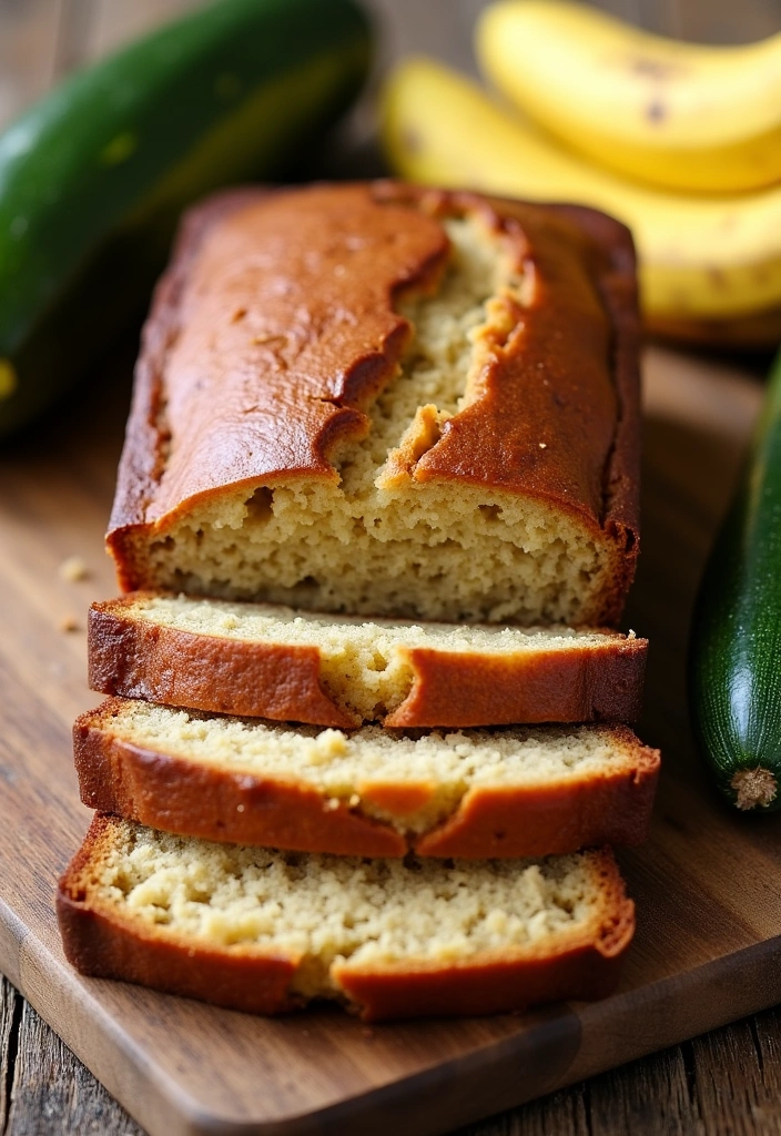 22 Irresistible Banana Bread Recipes That'll Make You a Baking Superstar! - 19. Zucchini Banana Bread