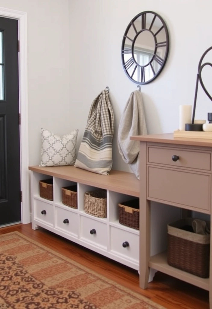 21 Stunning Entryway Ideas That Will Leave Your Guests in Awe! - 14. Smart Storage Solutions