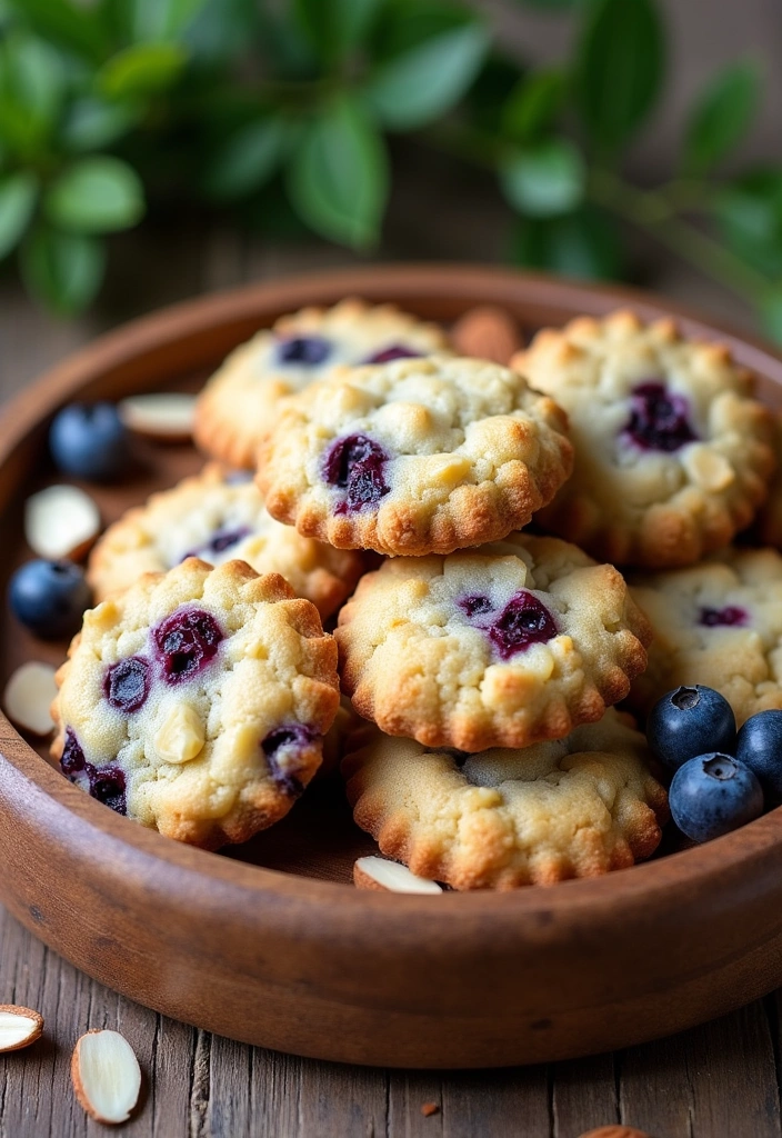 26 Blueberry Cookies Recipes That Will Leave You Craving More! - 6. Blueberry Almond Cookies