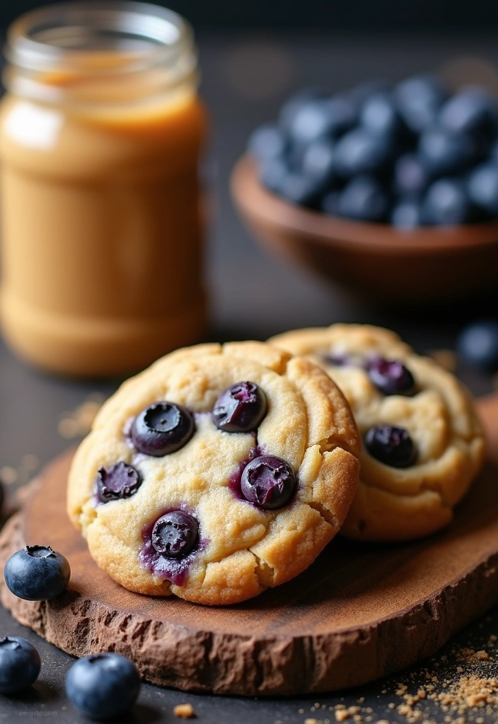 26 Blueberry Cookies Recipes That Will Leave You Craving More! - 9. Blueberry Peanut Butter Cookies