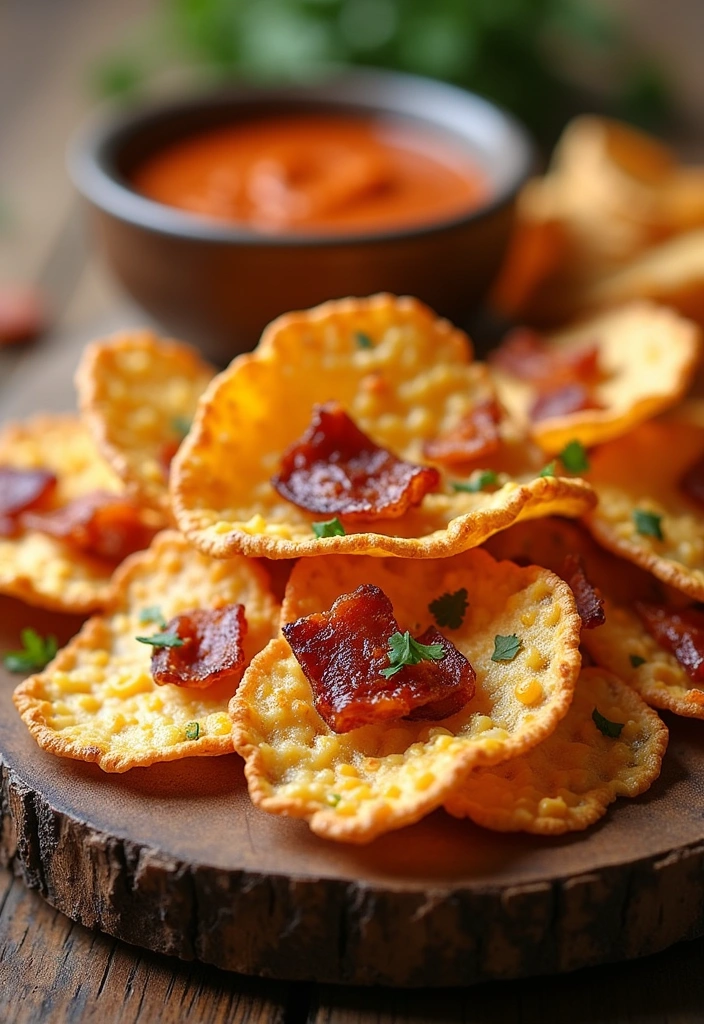 26 Cheesy Onion Crisps Recipes That Will Make Your Guests Beg for More! - 4. Cheesy Onion Crisps with Bacon