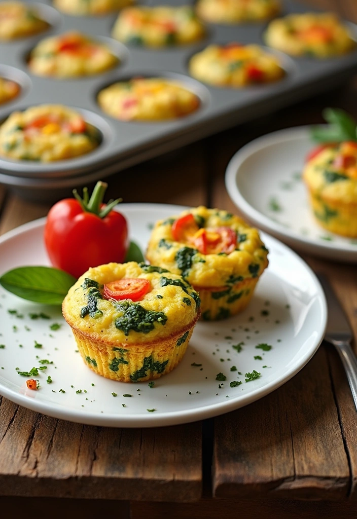 26 Healthy Egg Recipes for Breakfast That Will Make You Jump Out of Bed! - 1. Veggie-Packed Egg Muffins