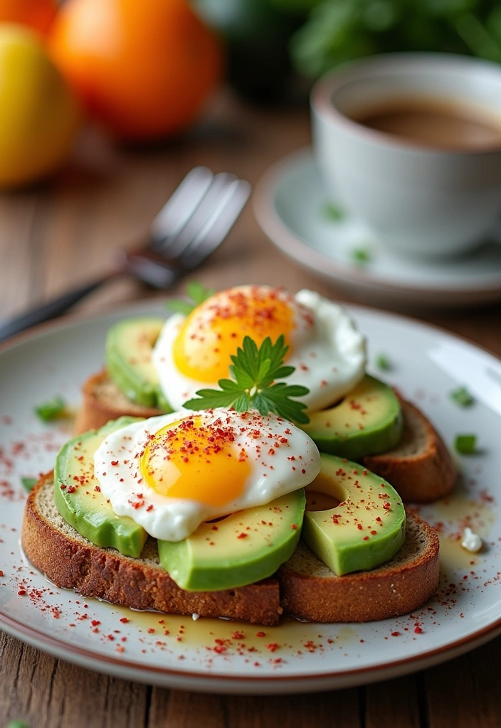 26 Healthy Egg Recipes for Breakfast That Will Make You Jump Out of Bed! - 2. Avocado Egg Toast