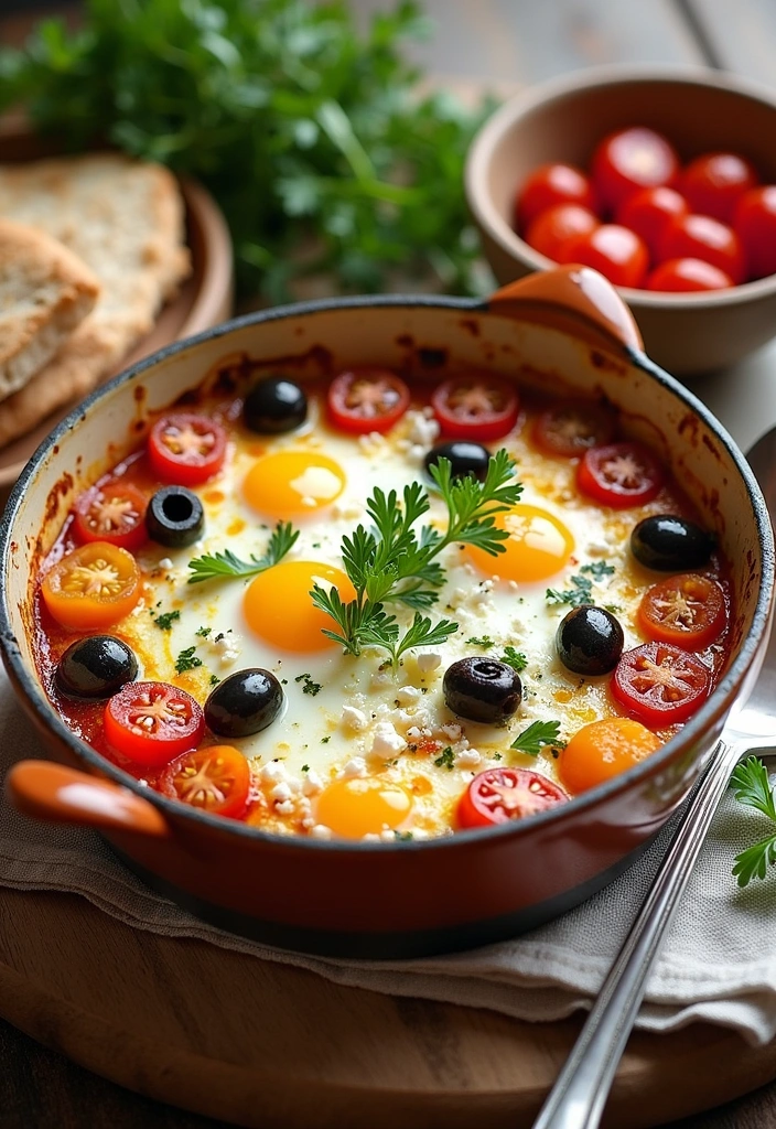 26 Healthy Egg Recipes for Breakfast That Will Make You Jump Out of Bed! - 4. Mediterranean Egg Bake