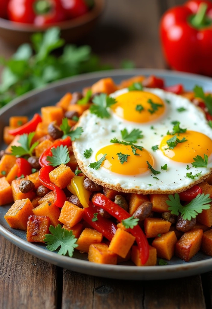 26 Healthy Egg Recipes for Breakfast That Will Make You Jump Out of Bed! - 5. Sweet Potato and Egg Hash