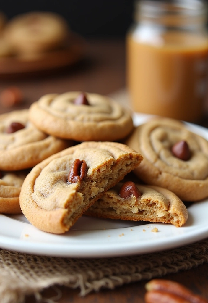 26 Irresistible Pecan Pie Cookies Recipes That Will Blow Your Mind! - 11. Peanut Butter Pecan Pie Cookies