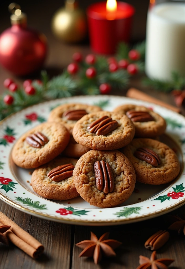 26 Irresistible Pecan Pie Cookies Recipes That Will Blow Your Mind! - 15. Spiced Pecan Pie Cookies